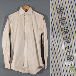 Ralph Lauren Striped Long Sleeve Dress Shirt with Tailored Fit Size 14.5 32/33